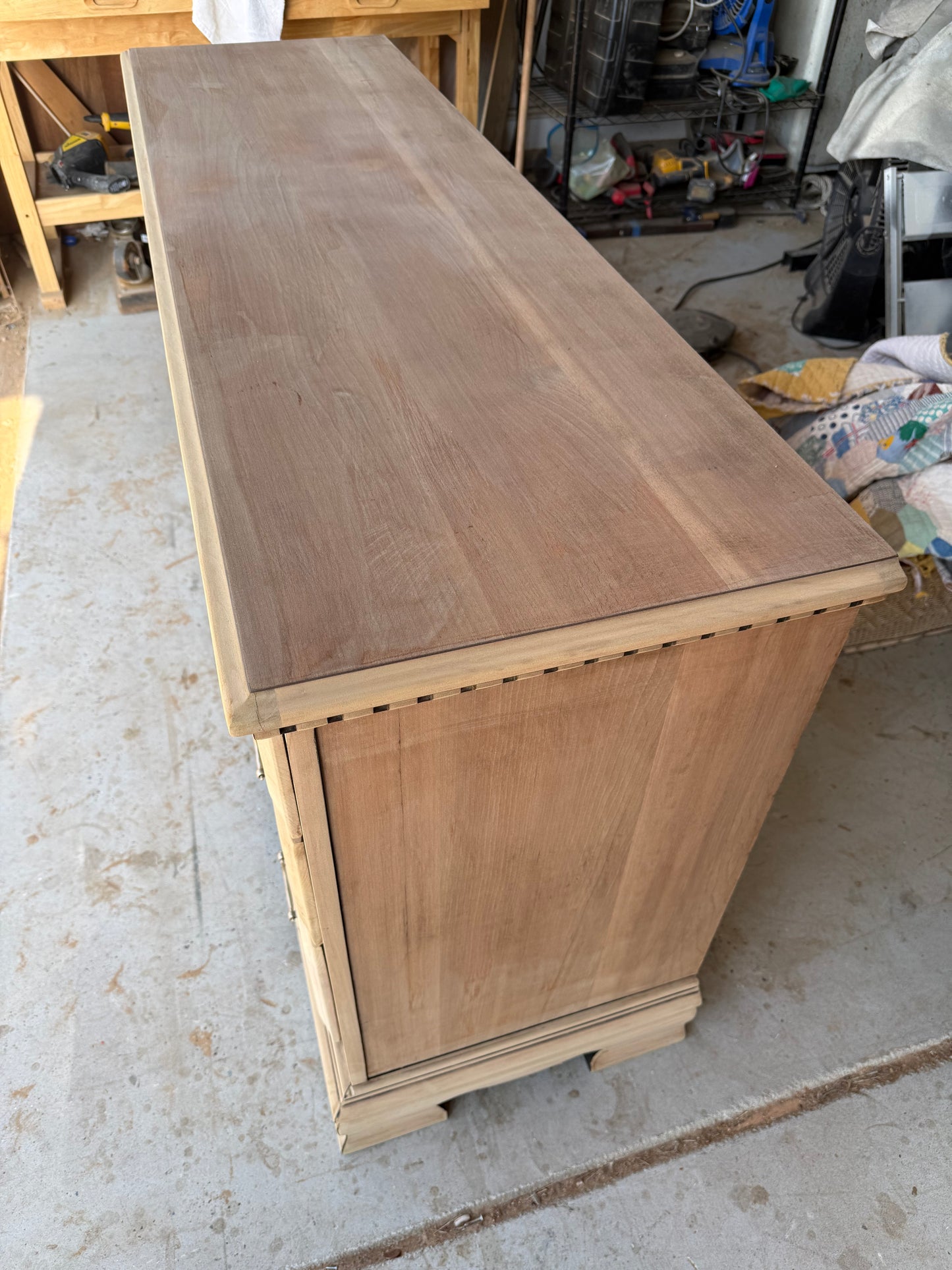 8-Drawer Bleached Dresser