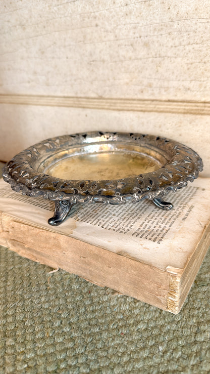 Ornate Silver Footed Riser
