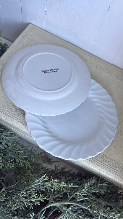 6.25” Ironstone ‘Swirl’ Plate