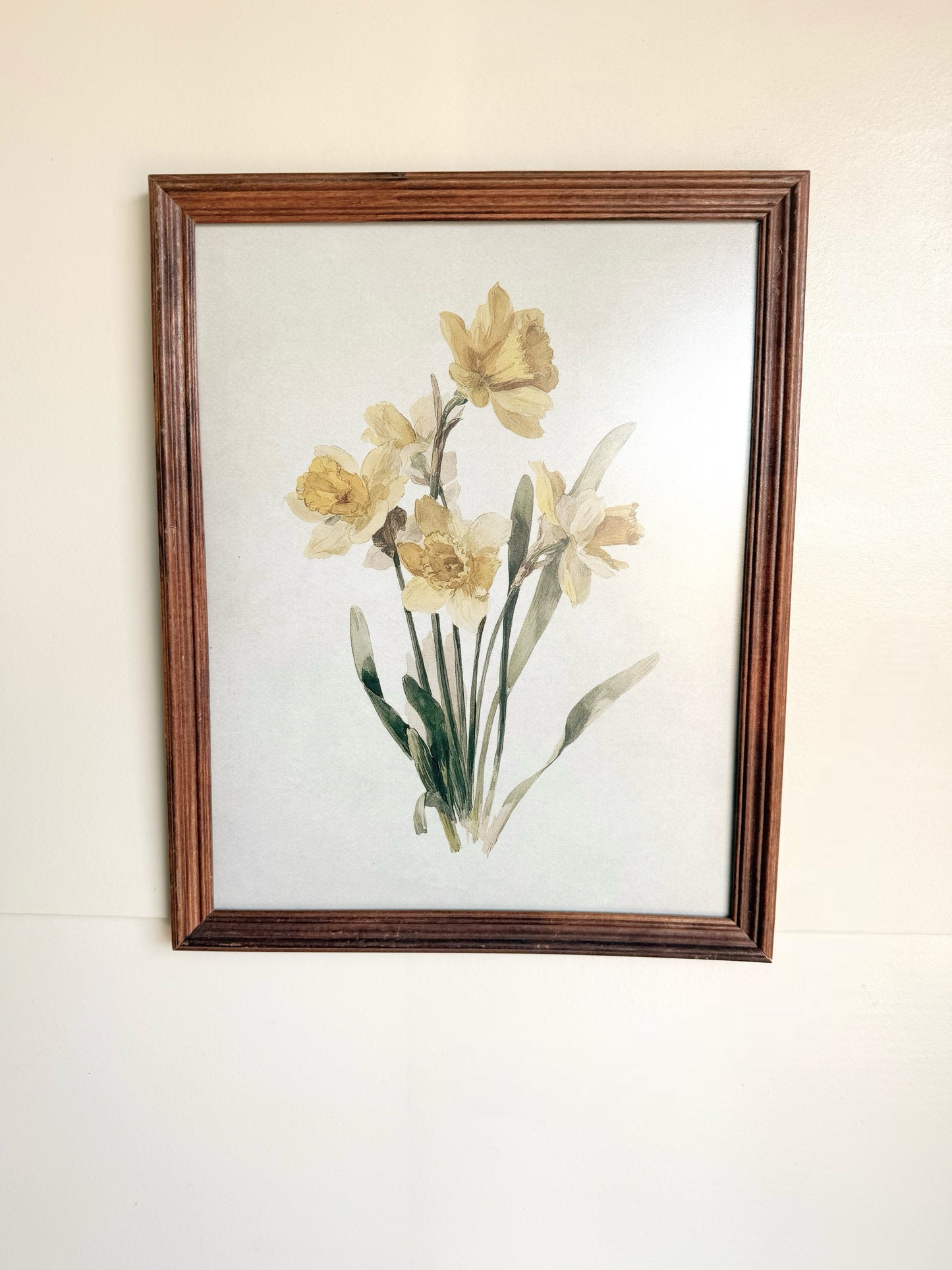 Vintage Yellow Floral Print
