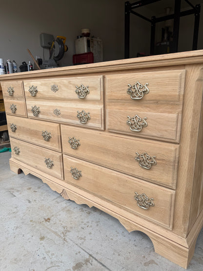 7-Drawer Bleached Dresser