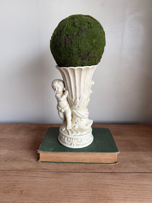 7.5” Tall Cherub Vase