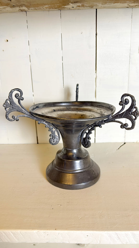 Silver-Plated Ornate Urn
