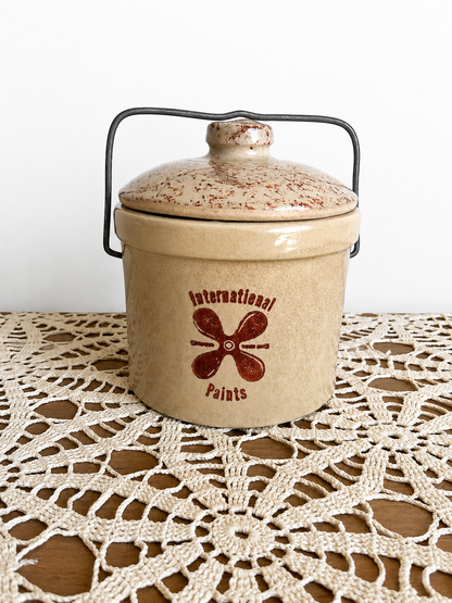 International Paints Lidded Crock