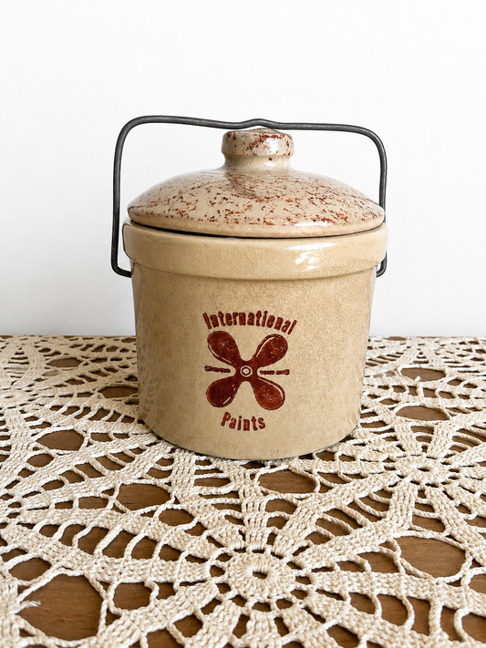 International Paints Lidded Crock