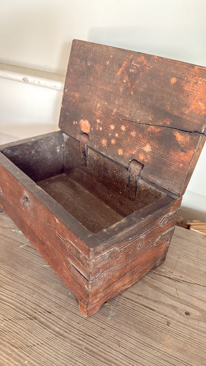 Primitive Handmade Wooden Box