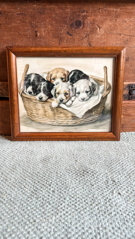 Pups in a Basket
