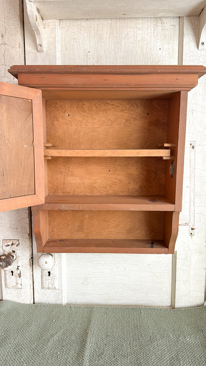 Vintage Cabinet w/ Punched Tin