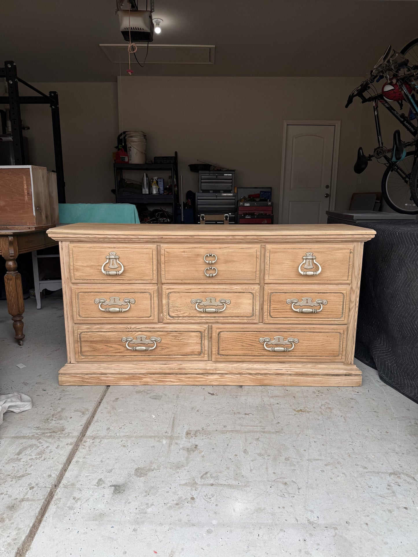 Bleached 8-Drawer Dresser