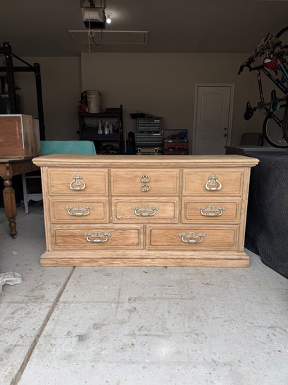 Bleached 8-Drawer Dresser