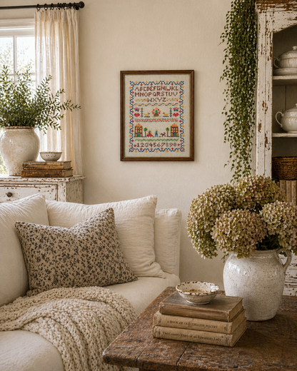 11x14 Alphabet Cross Stitch