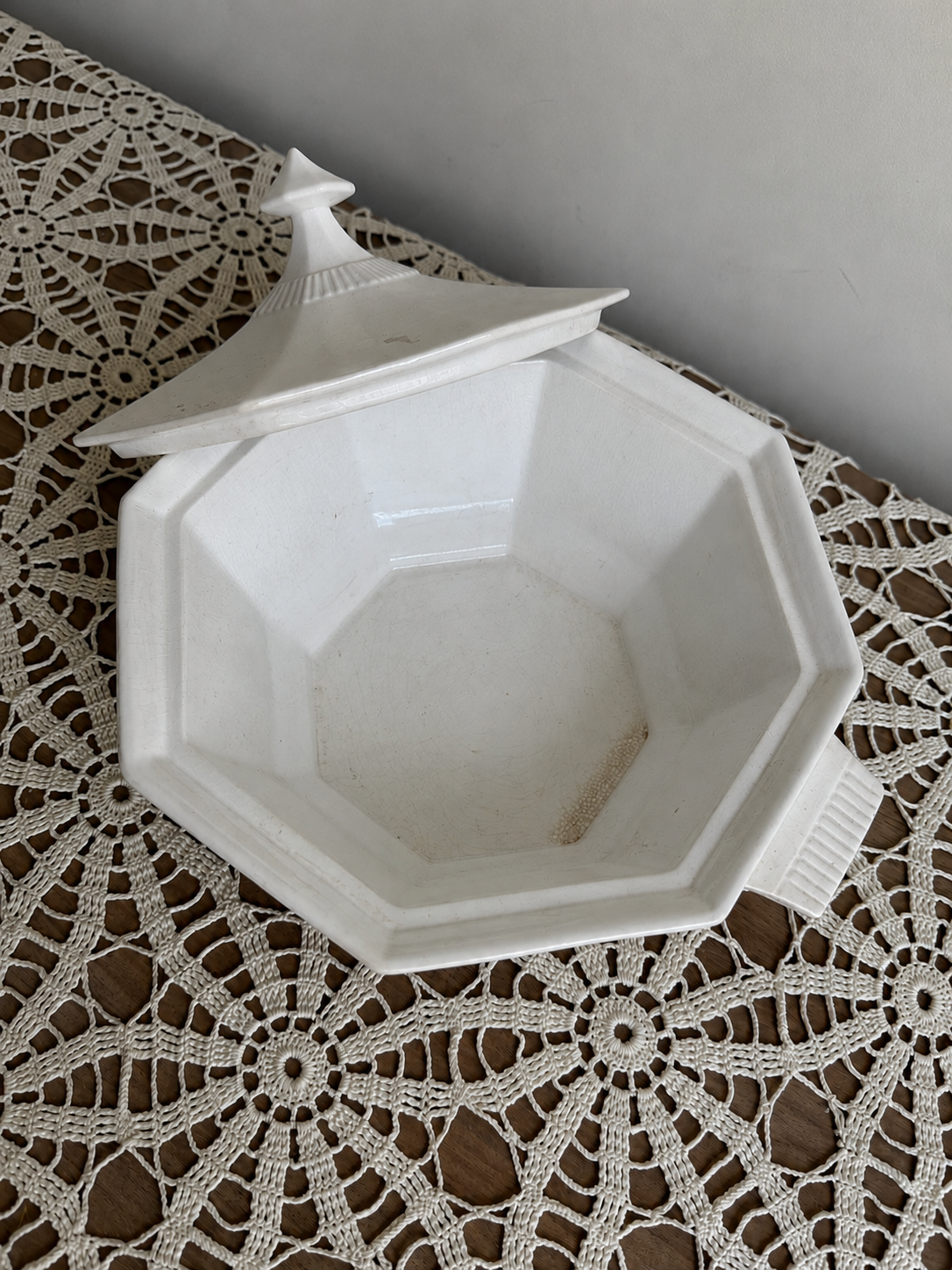 Octagonal Ironstone Tureen