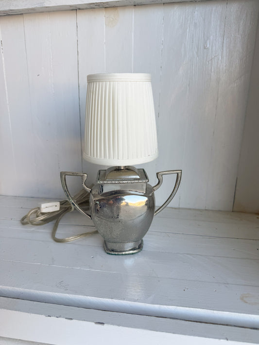Silver Teapot Lamp
