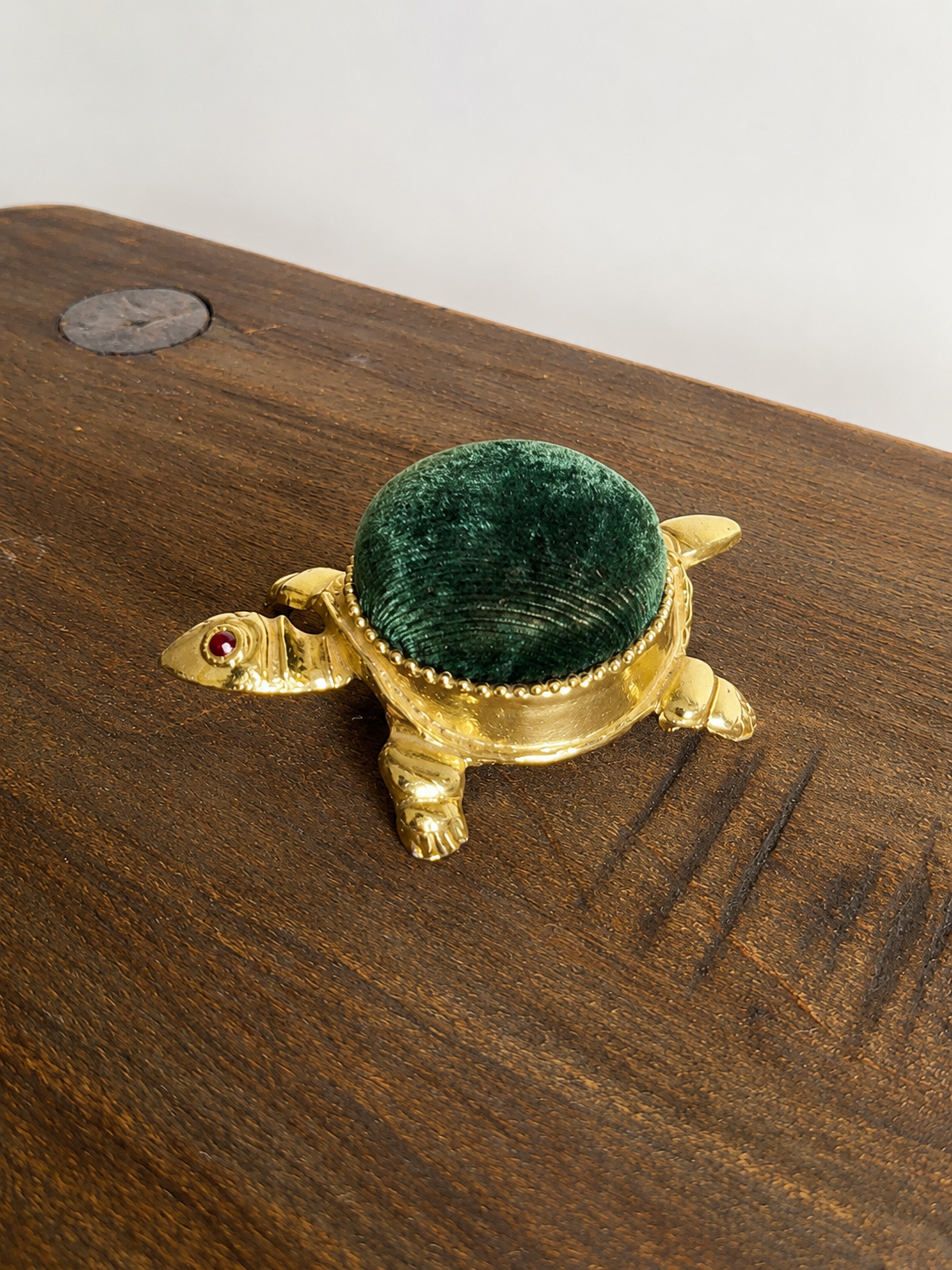 Gold Turtle Pin Cushion