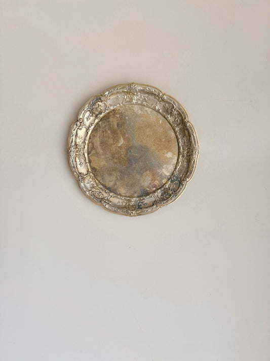 8.25” Vintage Silver Plate