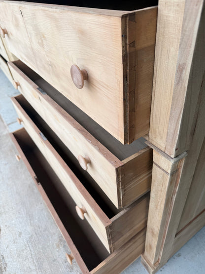 Bleached 4-Drawer Dresser