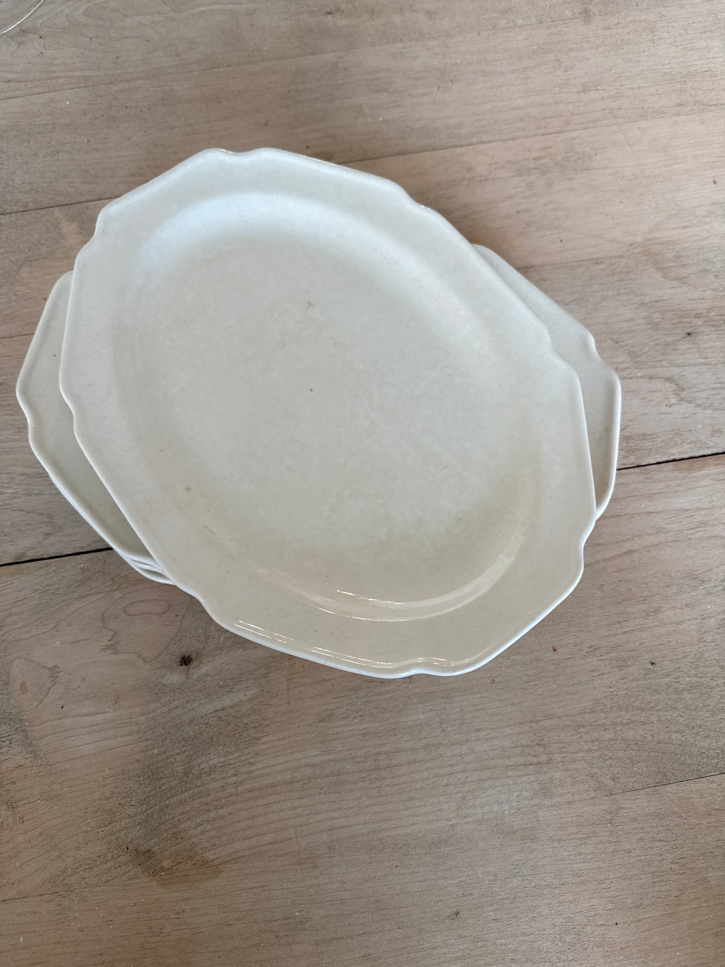 Set of 4 Ironstone Platters