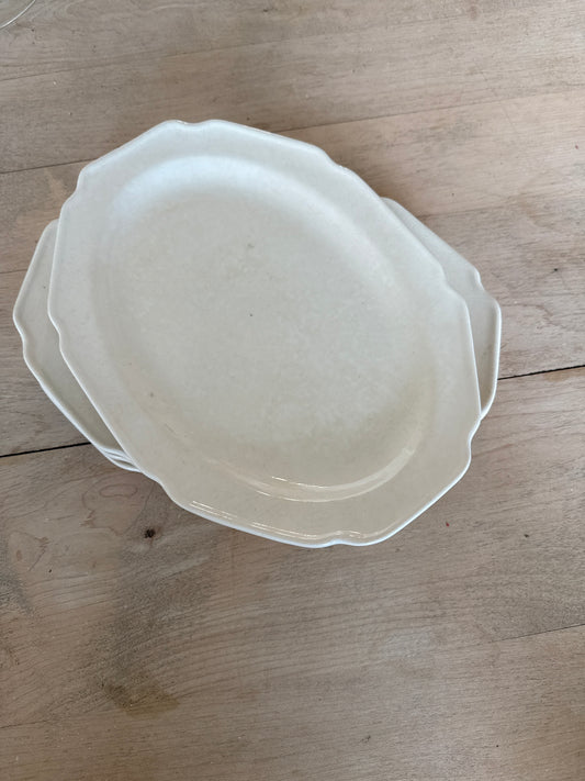 Set of 4 Ironstone Platters