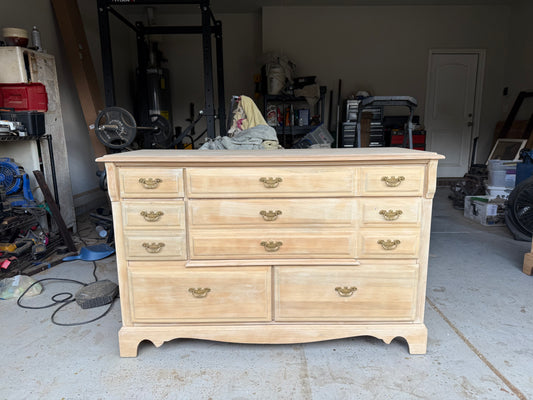Bleached 6-Drawer Dresser