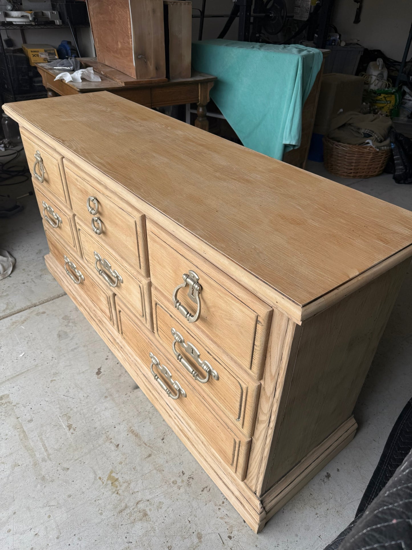 Bleached 8-Drawer Dresser