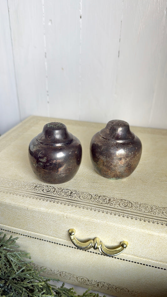 Pair of Pewter S&P Shakers