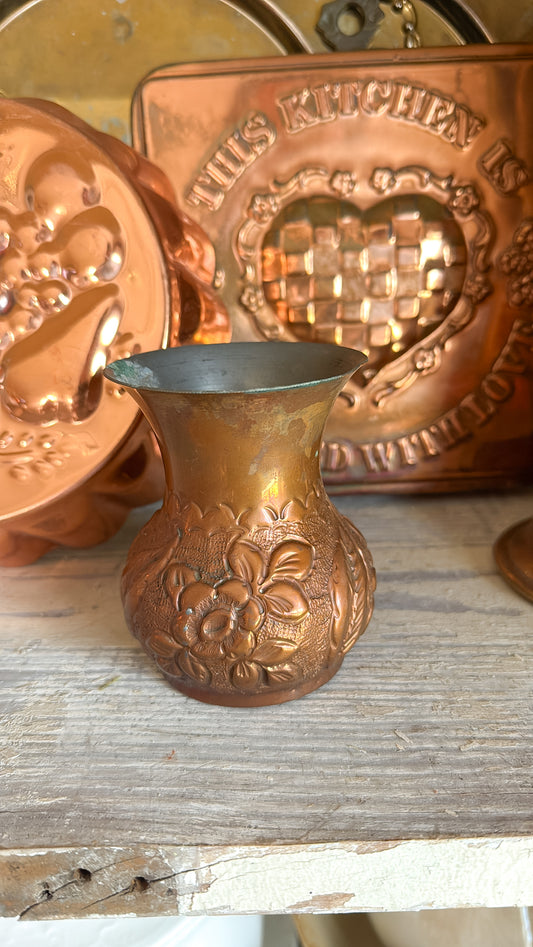 4” Tall Copper Vase