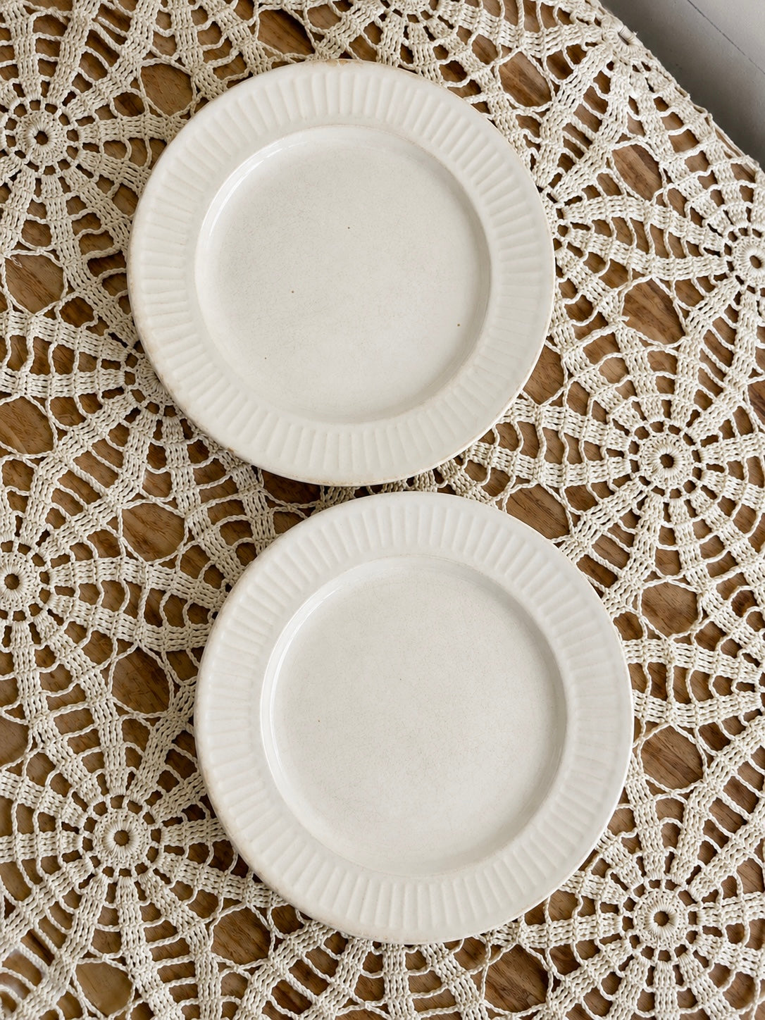 7” Pair of Apollo Ironstone Plates