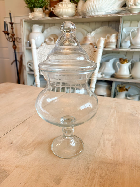 13.25” Tall Glass Apothecary