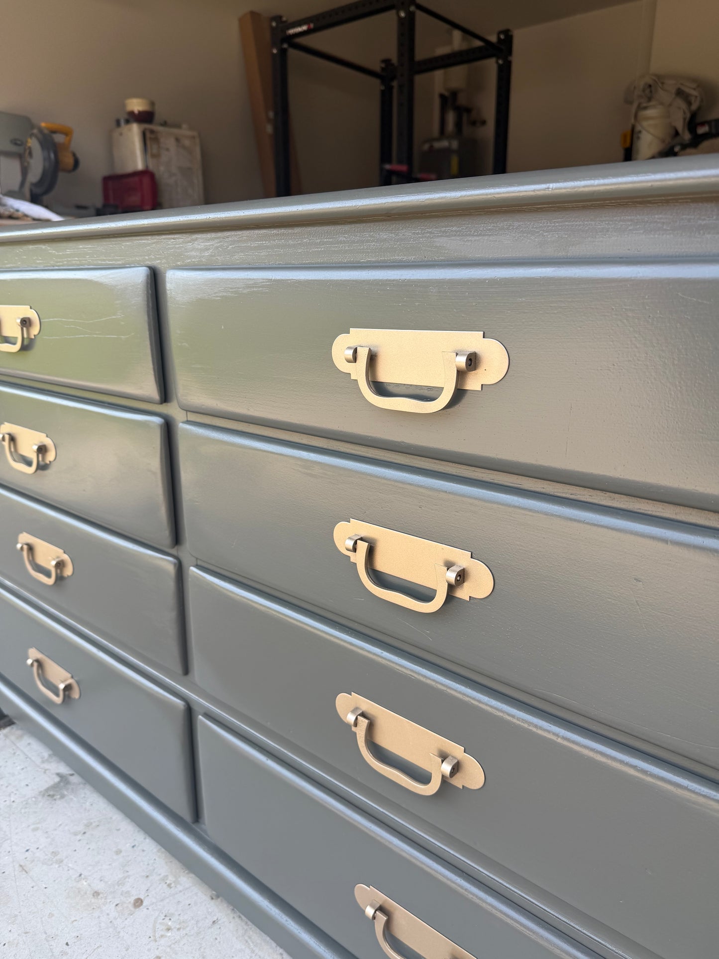 Dark Olive 8-Drawer Dresser