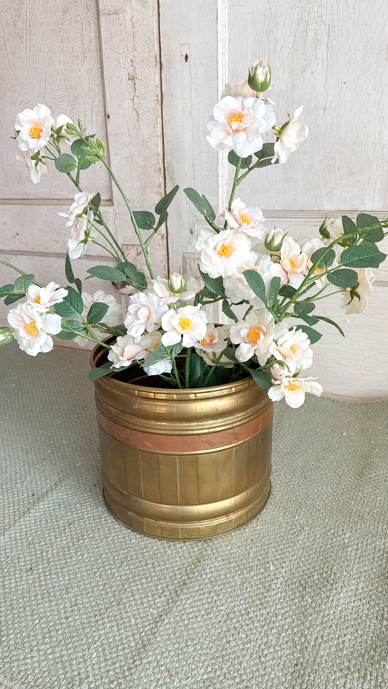 Brass and Copper Bucket