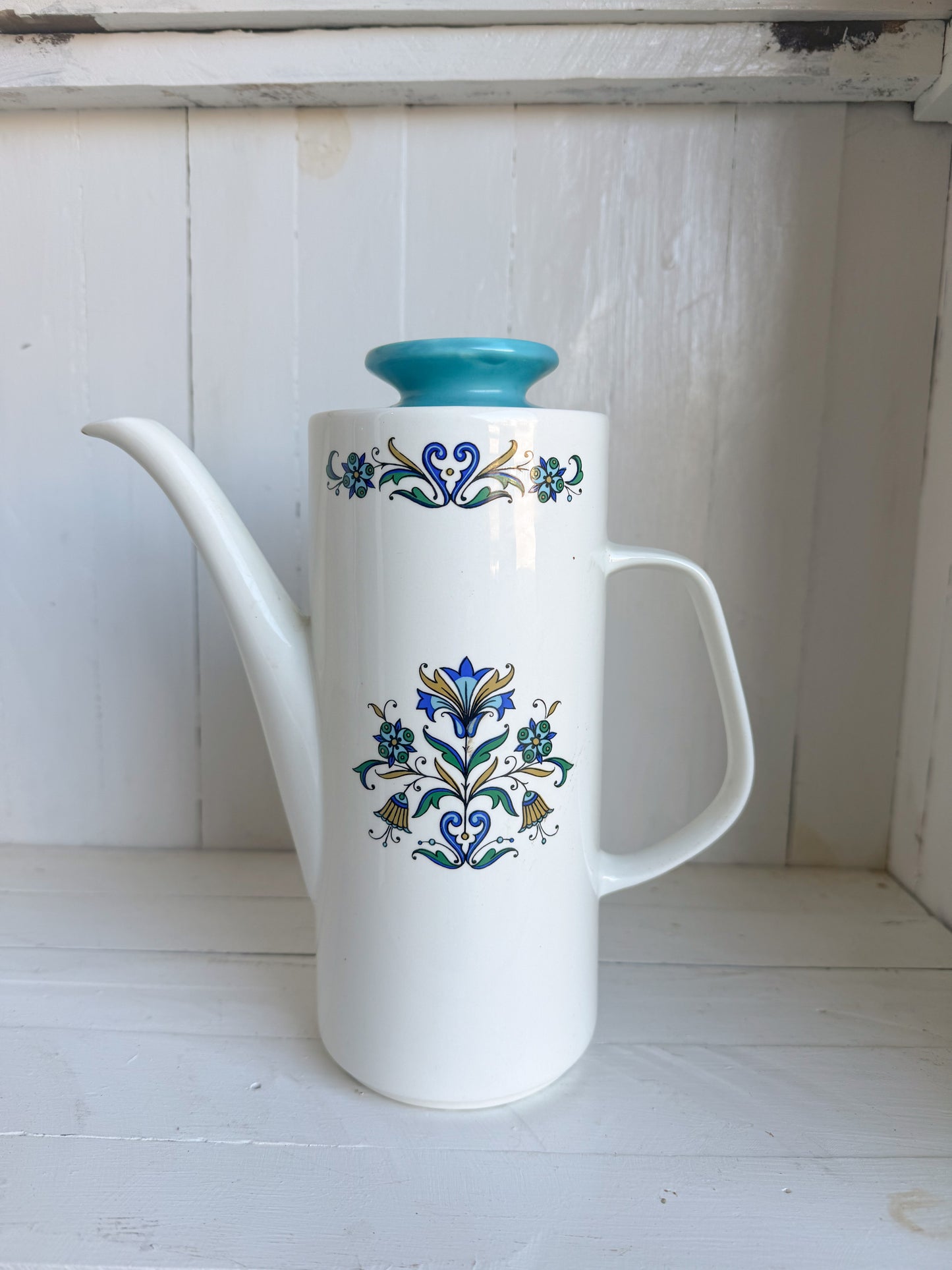 10” Tall Ironstone J&G Meakin Coffee Pot