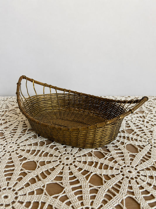 Brass Weaved Basket