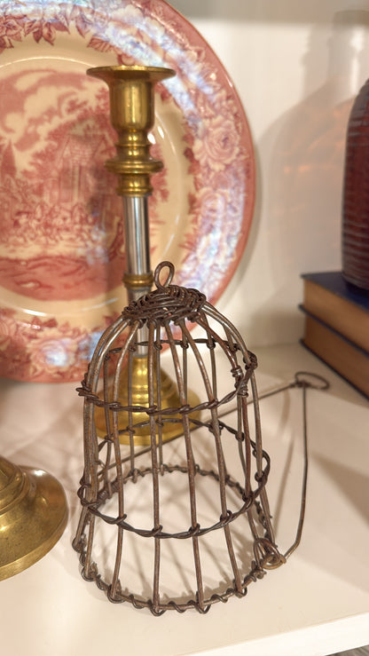 Vintage Metal Cage Basket