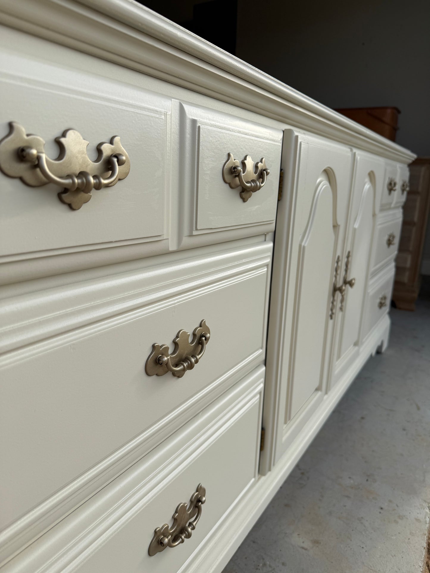 9-Drawer White Dresser