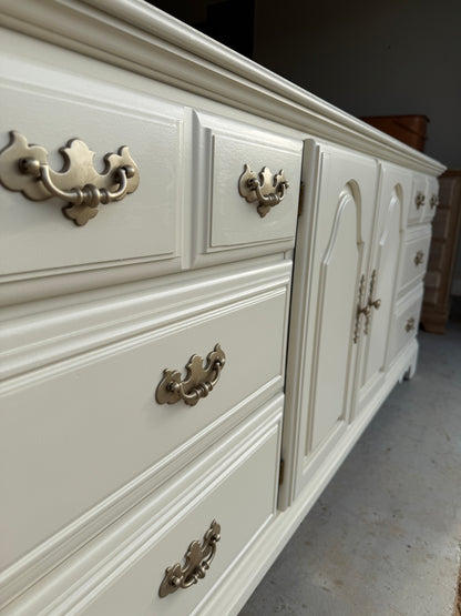 9-Drawer White Dresser