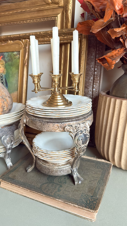 7” Tall Vintage Silver Plated Stand