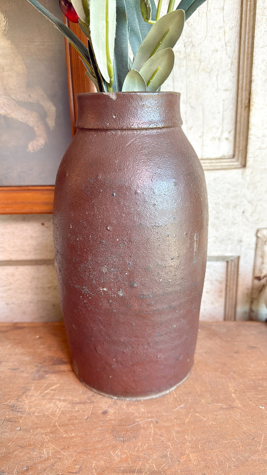 10" Tall Brown Crock