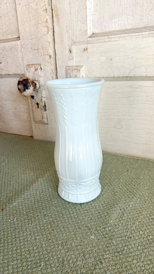 Milk Glass Flower Vase