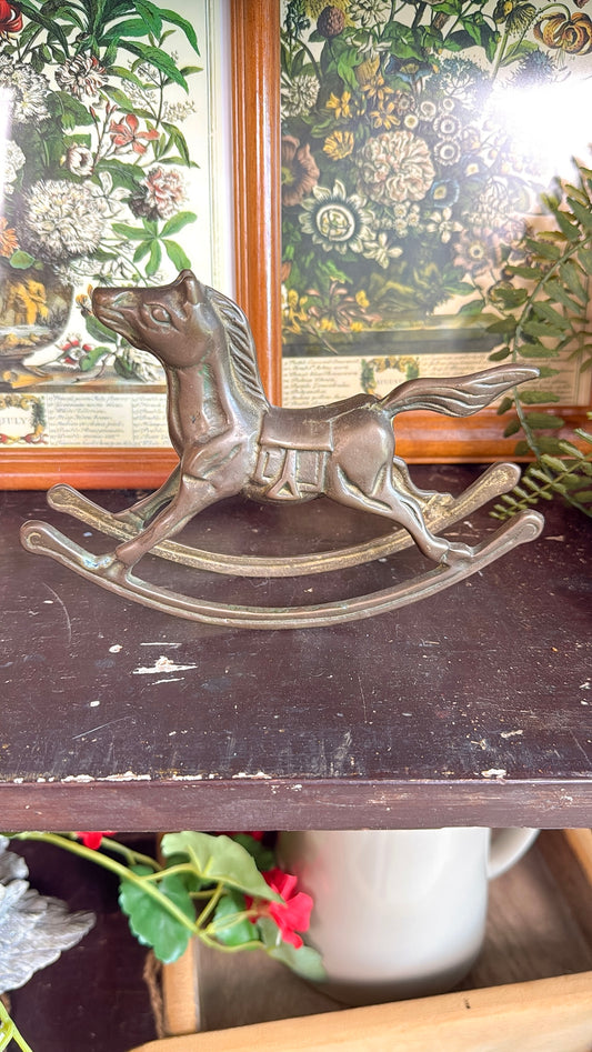 Brass Rocking Horse