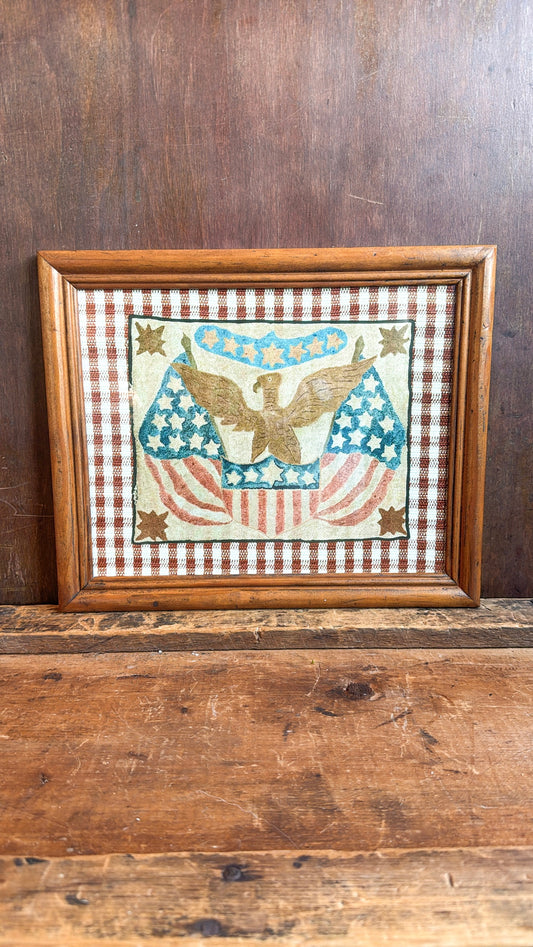 Vintage Americana Eagle Print