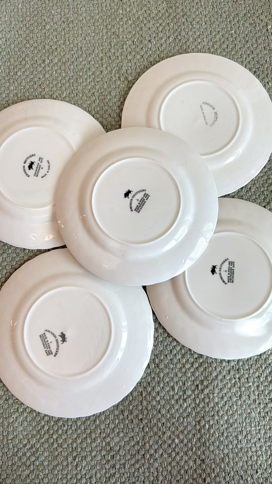 Set of 5 Johnson Bros. Bread and Butter Plate