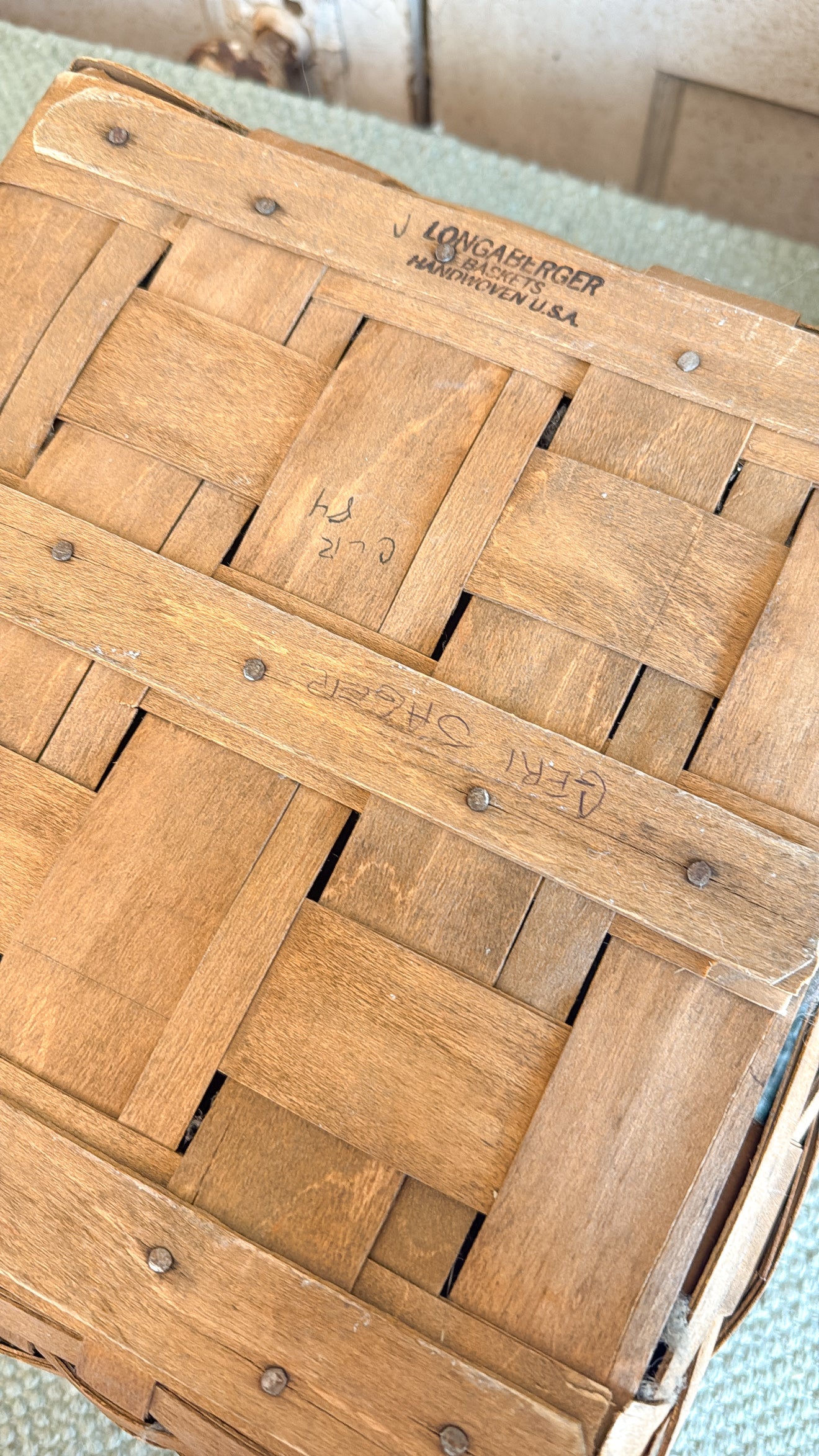 Square Longaberger Basket