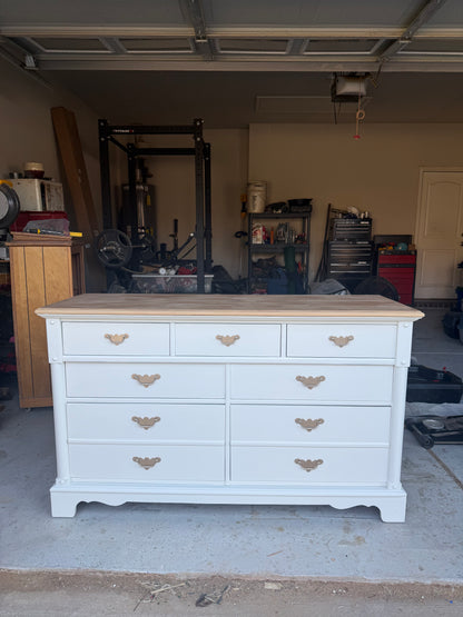7-Drawer Bleached Top Dresser