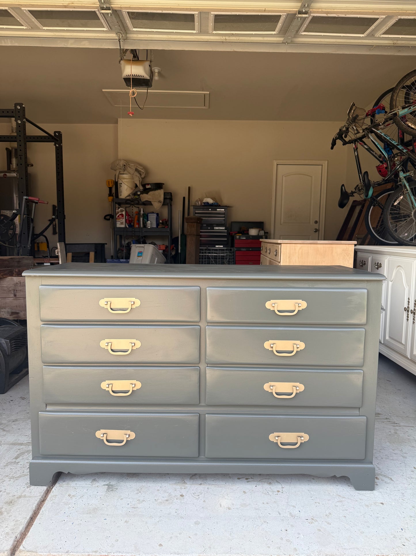 Dark Olive 8-Drawer Dresser