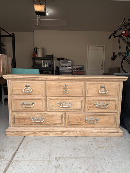 Bleached 8-Drawer Dresser