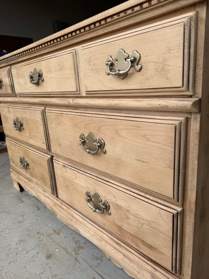 6-Drawer Bleached Dresser