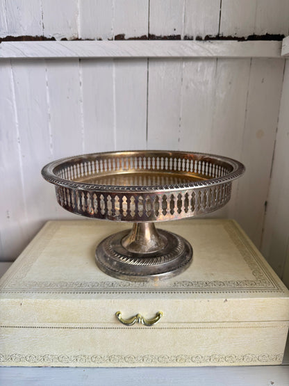 Vtg. Silver/Pewter Pedestal