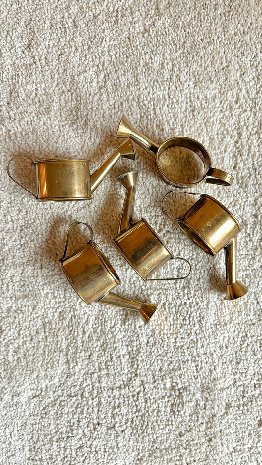 Set of 5 Vtg Water Can Napkin Rings