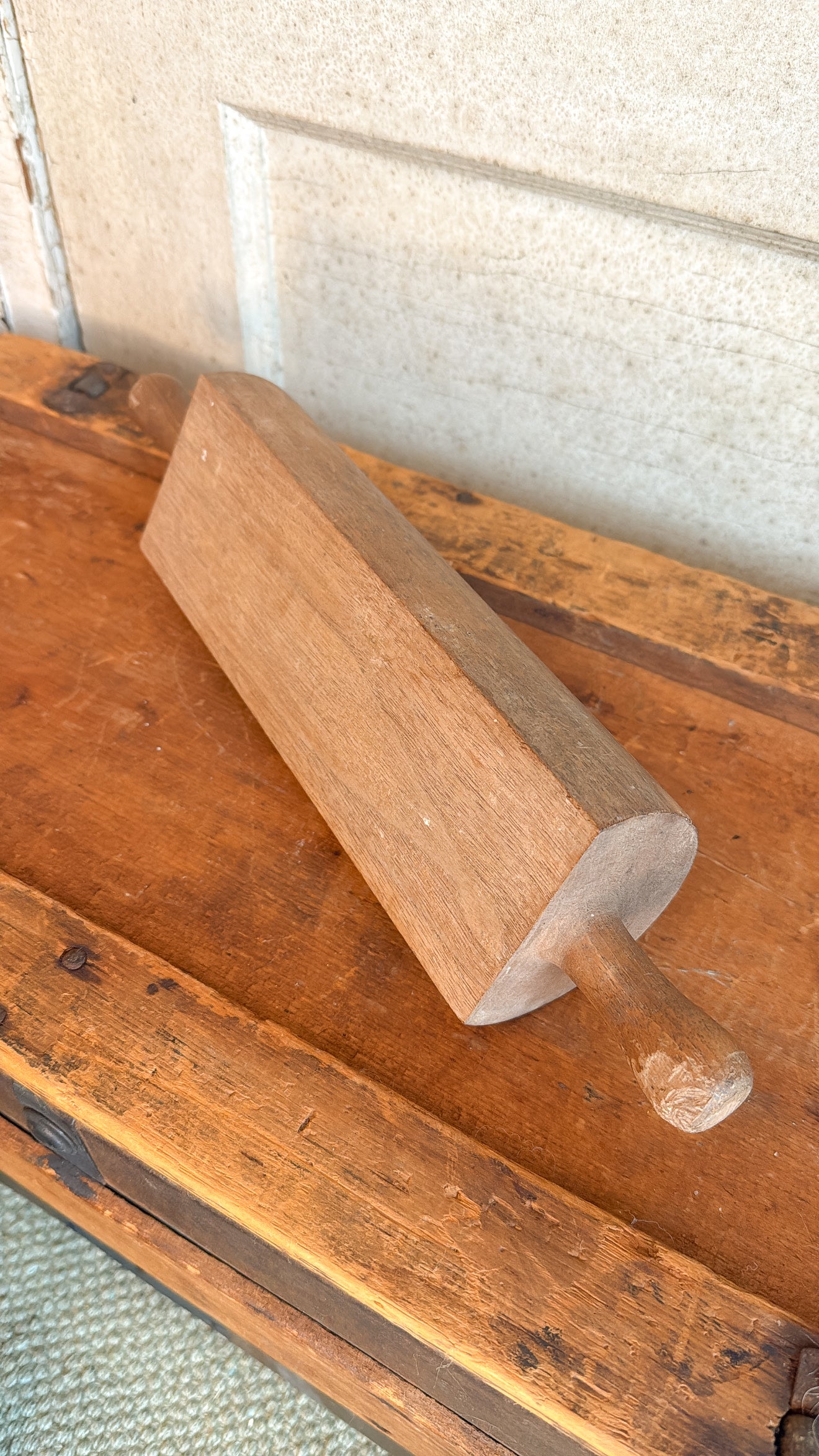 Vintage Rolling Pin w/ Flat Side