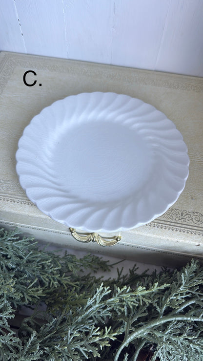 6.25” Ironstone ‘Swirl’ Plate